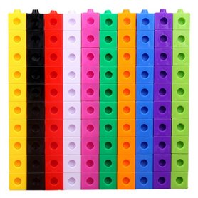 Cubes de mathématiques 100pcs Numéro Blocs