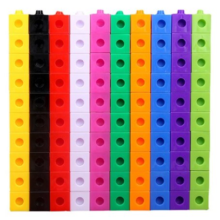 Cubes de mathématiques 100pcs Numéro Blocs