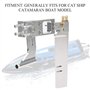 Kit de gouvernail de bateau RC rc boat parts gouvernail de bateau RC résistant à l'usure, robuste et fiable avec support pour sy