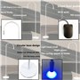 Lampe Uv De PolyméRisation De Colle, Lampe D'Extension De Cils Uv Led + Cache-œIl + Lunettes + Interrupteur Au Pied, Taille De S