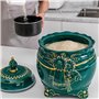 HARELA Seau À Riz en Céramique, Récipient À Riz en Céramique, Baril À Riz Domestique avec Couvercle, Réservoir De Stockage De Cé