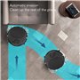 Hosi Robot Aspirateur Balayage Robot ABS Automatique Mini Chargeur USB Éviter Les Tuiles (Le Noir)