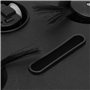 Hosi Robot Aspirateur Balayage Robot ABS Automatique Mini Chargeur USB Éviter Les Tuiles (Le Noir)