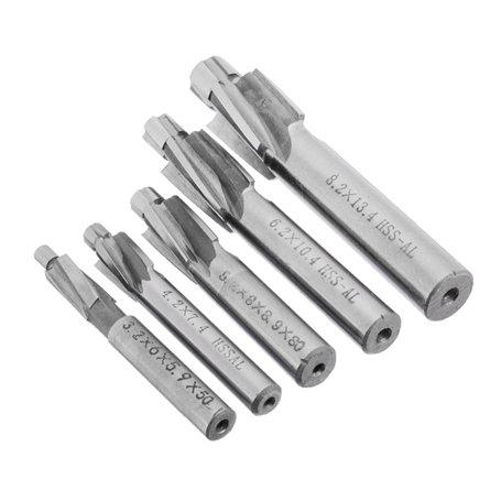 PNMNZTPAP 5pc 4 flûte HSS Comptoir d'extrémité d'extrémité Fraise Moulin Fraise Moulage de Moulage de Forage de Forage ou de For