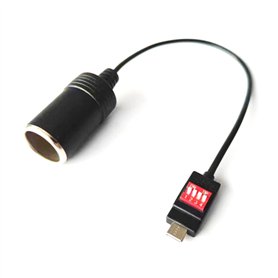Morain Adaptateur USB C mâle vers allume-cigare USB C vers allume-cigares Tension réglable 5 V 9 V 12 V 15 V