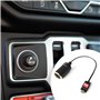 Morain Adaptateur USB C mâle vers allume-cigare USB C vers allume-cigares Tension réglable 5 V 9 V 12 V 15 V