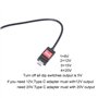 Morain Adaptateur USB C mâle vers allume-cigare USB C vers allume-cigares Tension réglable 5 V 9 V 12 V 15 V