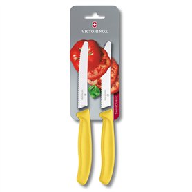 Victorinox Swiss Classic Lot de 2 Couteaux D'Office avec Tranchant Denté