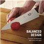 Victorinox Wood Couteau à Découper, Sous Emballage Cadeau, Tranchant Droit, Lame Extra large, Bois d’Érable