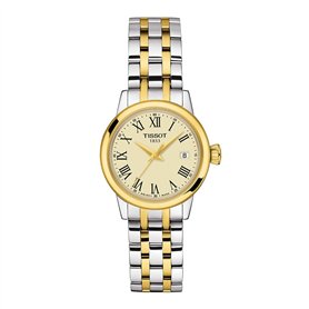 Tissot Orologio Classic Dream Lady 28mm Avorio quarzo Acciaio finitura PVD oro Giallo T129.210.22.263.00