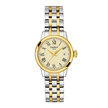 Tissot Orologio Classic Dream Lady 28mm Avorio quarzo Acciaio finitura PVD oro Giallo T129.210.22.263.00