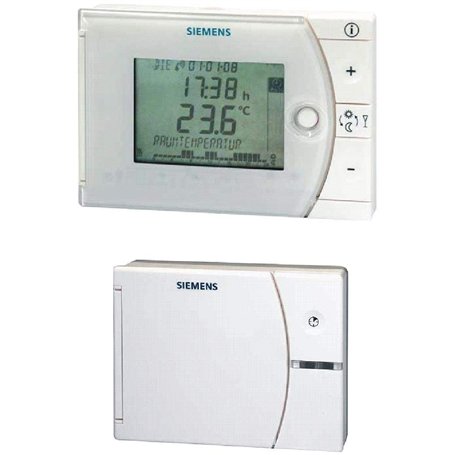 SIEMENS - Ensemble de régulation de température avec programme horaire hebdomadaire sans fil REV24RF/SET-XA