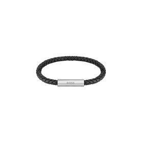 BOSS Jewelry Bracelet pour Homme Collection BRAIDED LEATHER Noir - 1580152