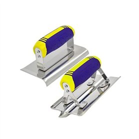 Ensemble de coupe-bordure et rainureuse en acier inoxydable pour béton Outils essentiels pour le plâtrage et la finition