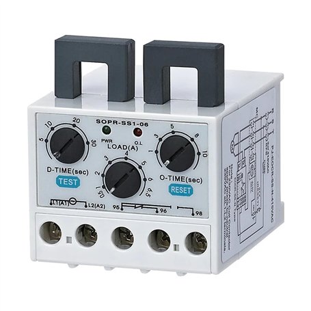 Relais de protection électronique contre les surcharges de moteur 12 VCA CC