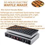 DPLXFPP Mini Gaufrier À Crêpes Hollandaises, Appareil Électrique Dorayaki, Machine Cuisson Muffins Commerciale, Minuterie Gril E