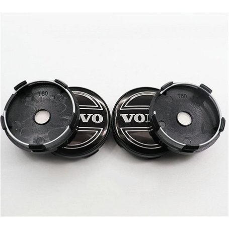 4 Pièces Voiture Cache Moyeux pour Volvo S40 S60L S80L XC60 XC90 60mm