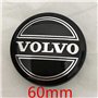 4 Pièces Voiture Cache Moyeux pour Volvo S40 S60L S80L XC60 XC90 60mm,Capuchons Centre Roue Moyeu Enjoliveur Jantes Enjoliveurs 