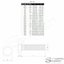 Vis cylindrique à tête hexagonale creuse (entièrement filetés) – S2FIX-M8-FTSS-PARENT