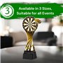 Trophy Monster Trophée de Fléchettes Classique Taille 190mm | pour Clubs, Pubs et ligues | Fabriqué à partir de 6 mm d'épaisseur