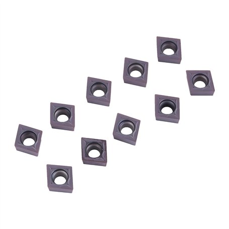 10pcs Pointes en Carbure CNC Insère L'outil de Tournage de Tour de Coupe avec Boîte pour L'acier
