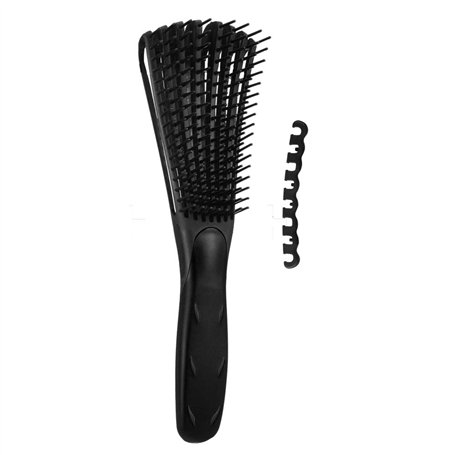 Brosse démêlante pour cheveux naturels noirs