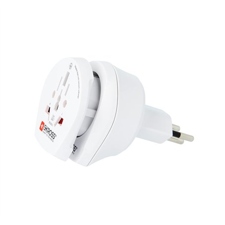 SKROSS - 1.500206-E | Combo Monde vers la Suisse | Adaptateur de Voyage pour Prise Universelle Type J (CH) - Tension et Puissanc