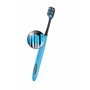 Biomed Lot de 3 brosses à dents noires au charbon de bois | Poils moyens avec pointes arrondies, sans BPA | Pour blanchiment