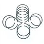 Vuzmode Lot de 10 Segments de Piston 54mm X 1.5mm, for Husqvarna 288 385, for 056, for McCulloch 250 épaisseur 1.5mm Segment de 