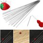 XFUYI 47 pièces Perles de graines Extra Fines Fines Longues Aiguilles Droites Fabrication de Bijoux avec enfile-Aiguilles Coussi
