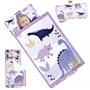 Mat de sieste pour tout-petit avec oreiller et couverture