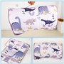 Mat de sieste pour tout-petit avec oreiller et couverture, sac de couchage anti-kick 49x20 sac en bas âge avec poignée, tapis si