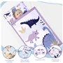 Mat de sieste pour tout-petit avec oreiller et couverture, sac de couchage anti-kick 49x20 sac en bas âge avec poignée, tapis si