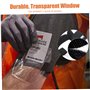 Porte-insigne du bras, support transparent en plastique de ski en plastique avec sangle réglable, manche de carte d'identité por