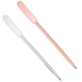 2PCS Lettre ouvreur en acier inoxydable portable et légère ouvre-lettres enveloppe slitter pour l'école de bureau