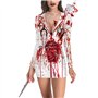 JSGHGDF Costume d'infirmière pour femme - Uniforme d'infirmière - Costume d'Halloween - Lingerie de costumade - Jeu d'infirmière