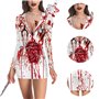 JSGHGDF Costume d'infirmière pour femme - Uniforme d'infirmière - Costume d'Halloween - Lingerie de costumade - Jeu d'infirmière