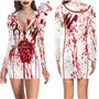 JSGHGDF Costume d'infirmière pour femme - Uniforme d'infirmière - Costume d'Halloween - Lingerie de costumade - Jeu d'infirmière