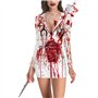 JSGHGDF Costume d'infirmière pour femme - Uniforme d'infirmière - Costume d'Halloween - Lingerie de costumade - Jeu d'infirmière
