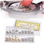 Akozon Kit de Montre à Tige et Couronne de 8mm, Ensemble de Barres | Accessoires de Réparation pour Accessoires de Rechange | Re