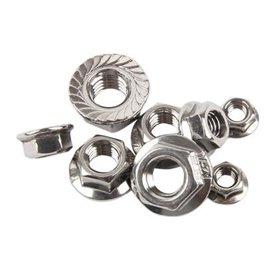 Comcapy 100 pièces/lot M3 DIN6923 Contre-écrous en métal/Contre-écrous à Bride en Acier Inoxydable A2-70