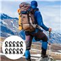 Ksikdeg Lot de 10 émerillons en nylon avec crochet à ressort pour la plongée sous-marine à extrémité unique pour porte-clés, sac