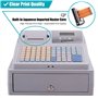 FONOBO Caisse enregistreuse électronique avec imprimantes de reçus, Caisse enregistreuse multifonctionnelle avec Clavier à 81 To