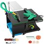 MLYYYDSS Mini Table scie Roche lapidaire polisseuse Banc Tampon Machine Bricolage Tour Outils 1000-11019r/min avec Arbre Flexibl