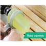 MLYYYDSS Mini Table scie Roche lapidaire polisseuse Banc Tampon Machine Bricolage Tour Outils 1000-11019r/min avec Arbre Flexibl