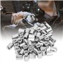 50 Pcs Filetage Femelle Écrou D'accouplement M4 X 0,7 8 L10mm Robuste En Acier Inoxydable Cylindrique Écrou D'accouplement Kit E