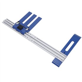 Guide de Scie Circulaire Multifonctionnel Réglable Rail de Guidage de Coupe de Travail du Bois en Alliage d'aluminium pour le Bo