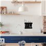 Beimus Boîte de rangement réutilisable en acrylique pour paille et baguettes avec fonction de drainage pour mur