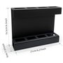 Beimus Boîte de rangement réutilisable en acrylique pour paille et baguettes avec fonction de drainage pour mur