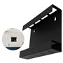 Beimus Boîte de rangement réutilisable en acrylique pour paille et baguettes avec fonction de drainage pour mur